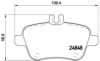 BREMBO P 50 091 Brake Pad Set, disc brake